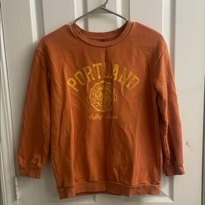 Portland Orange Kids Sweatshirt - Casual Crewneck